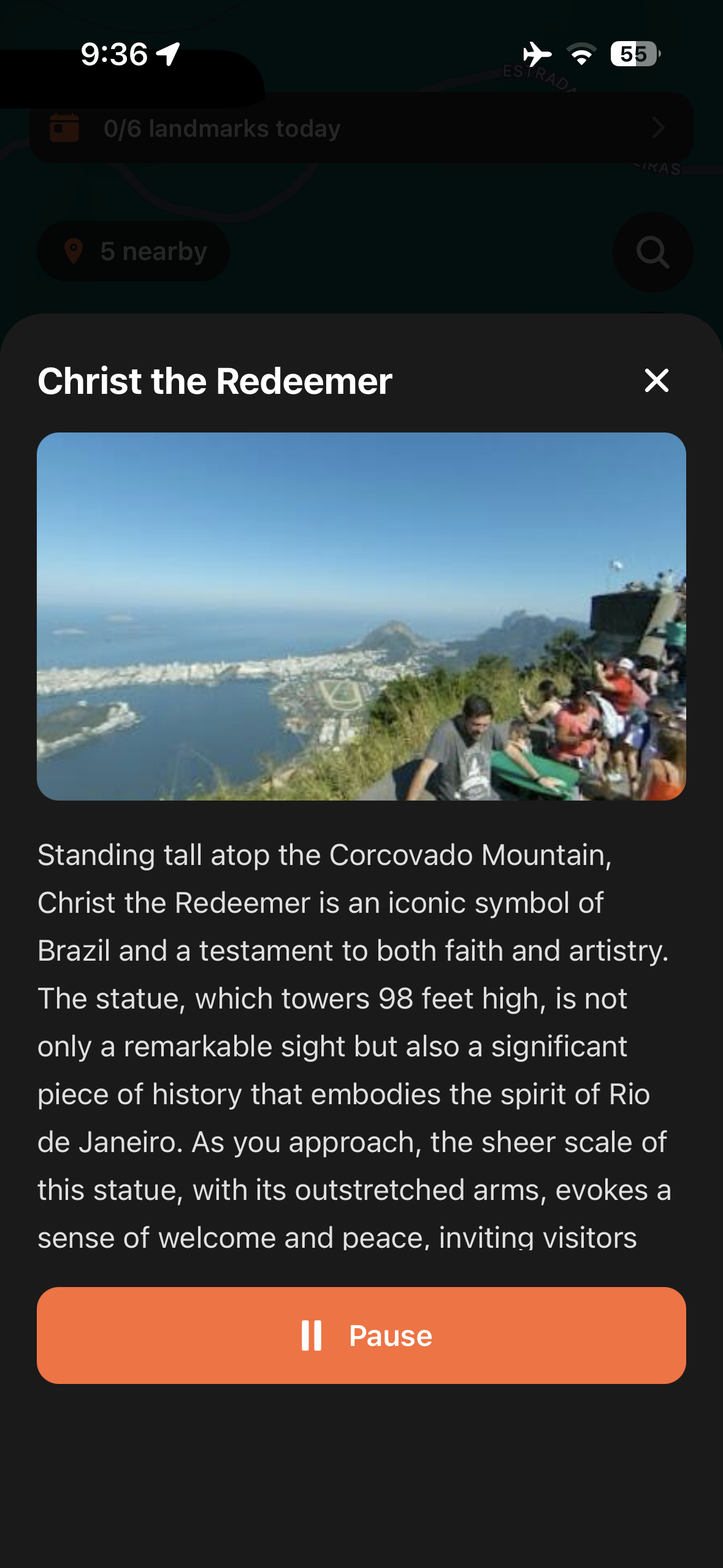 Urban Tales story panel in Rio de Janeiro with photo and narration